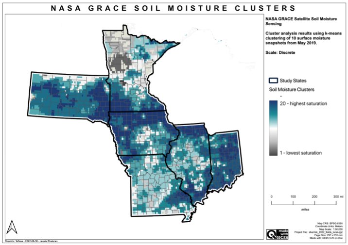 NASA GRACE Soil Moisture Data used in AgData Pilot Project by AgSci engineers